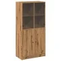Aparador alto con puertas madera roble artisian 68x37x142 cm de , Aparadores - Ref: Foro24-3318723, Precio: 169,12 €, Descuen...