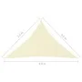 Cream Oxford fabric triangular sail awning 3.5x3.5x4.9 m by vidaXL, Umbrellas - Ref: Foro24-135230, Price: 32,05 €, Discount: %