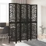 Falttrennwand mit 5 massiven Paulownia-Holzpaneelen in Schwarz. von , Raumteiler - Ref: Foro24-358760, Preis: 163,83 €, Rabat...