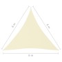Triangular sail awning Oxford fabric cream color 6x6x6 m by vidaXL, Umbrellas - Ref: Foro24-135240, Price: 40,90 €, Discount: %
