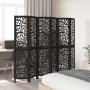Biombo separador de 6 paneles madera maciza Paulownia negro by , Room dividers - Ref: Foro24-358762, Price: 132,66 €, Discoun...
