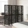 Biombo separador de 6 paneles madera maciza Paulownia negro by , Room dividers - Ref: Foro24-358762, Price: 130,66 €, Discoun...