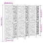 Sechsflügeliger Raumteiler aus massivem Paulownia-Holz in Schwarz. von , Raumteiler - Ref: Foro24-358762, Preis: 132,66 €, Ra...