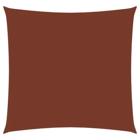 Toldo de vela cuadrado tela Oxford terracota 6x6 m de vidaXL, Sombrillas - Ref: Foro24-135362, Precio: 104,29 €, Descuento: %