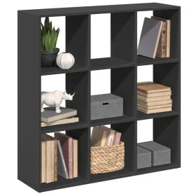 Librería divisora madera de ingeniería negra 102x29x103,5 cm by , Bookcases and shelves - Ref: Foro24-858040, Price: 80,42 €,...