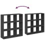 Librería divisora madera de ingeniería negra 102x29x103,5 cm by , Bookcases and shelves - Ref: Foro24-858040, Price: 80,42 €,...