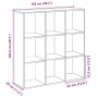 Librería divisora madera de ingeniería negra 102x29x103,5 cm by , Bookcases and shelves - Ref: Foro24-858040, Price: 81,64 €,...