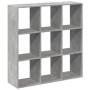 Librería divisora madera gris hormigón 102x29x103,5 cm by , Bookcases and shelves - Ref: Foro24-858042, Price: 76,35 €, Disco...