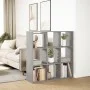 Bücherregal mit Trennwand aus grauem Holz und Beton, 102x29x103,5 cm. von , Bücherregale und Regale - Ref: Foro24-858042, Pre...