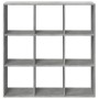 Librería divisora madera gris hormigón 102x29x103,5 cm by , Bookcases and shelves - Ref: Foro24-858042, Price: 76,35 €, Disco...