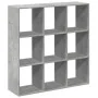 Bücherregal mit Trennwand aus grauem Holz und Beton, 102x29x103,5 cm. von , Bücherregale und Regale - Ref: Foro24-858042, Pre...