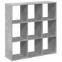 Librería divisora madera gris hormigón 102x29x103,5 cm by , Bookcases and shelves - Ref: Foro24-858042, Price: 76,35 €, Disco...