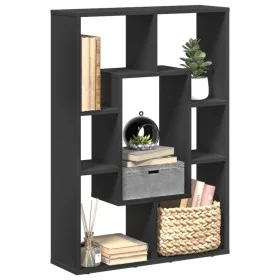 Estantería de madera de ingeniería negra 63x20x90 cm by , Bookcases and shelves - Ref: Foro24-858139, Price: 45,21 €, Discoun...