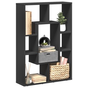 Estantería de madera de ingeniería negra 63x20x90 cm by , Bookcases and shelves - Ref: Foro24-858139, Price: 45,87 €, Discoun...