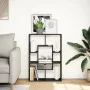 Estantería de madera de ingeniería negra 63x20x90 cm de , Librerías y estanterías - Ref: Foro24-858139, Precio: 45,18 €, Desc...