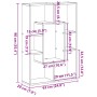 Estantería de madera de ingeniería negra 63x20x90 cm by , Bookcases and shelves - Ref: Foro24-858139, Price: 45,87 €, Discoun...