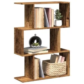 Librería divisora 3 niveles madera envejecida 70x24x97 cm von , Bücherregale und Regale - Ref: Foro24-858118, Preis: 41,24 €,...