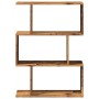Librería divisora 3 niveles madera envejecida 70x24x97 cm by , Bookcases and shelves - Ref: Foro24-858118, Price: 42,05 €, Di...