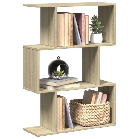 Librería divisora 3 niveles madera roble Sonoma 70x24x97 cm von , Bücherregale und Regale - Ref: Foro24-858113, Preis: 42,17 ...