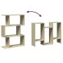 Librería divisora 3 niveles madera roble Sonoma 70x24x97 cm by , Bookcases and shelves - Ref: Foro24-858113, Price: 41,55 €, ...