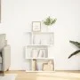 Librería divisor 3 niveles madera ingeniería blanco 70x24x97 cm by , Bookcases and shelves - Ref: Foro24-858111, Price: 45,62...