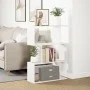 Librería divisor 3 niveles madera ingeniería blanco 70x24x97 cm by , Bookcases and shelves - Ref: Foro24-858111, Price: 45,62...