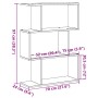 Librería divisor 3 niveles madera ingeniería blanco 70x24x97 cm von , Bücherregale und Regale - Ref: Foro24-858111, Preis: 47...