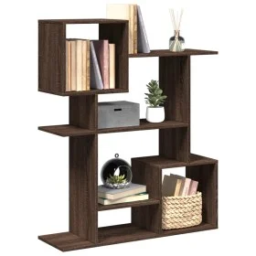 Librería divisora madera ingeniería marrón roble 92x29x112 cm by , Bookcases and shelves - Ref: Foro24-858126, Price: 71,80 €...