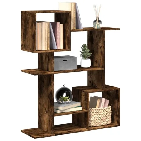 Librería divisora madera ingeniería roble ahumado 92x29x112 cm by , Bookcases and shelves - Ref: Foro24-858124, Price: 67,65 ...
