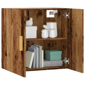 Armario pared madera ingeniería envejecida 60x31x60 cm by , Lockers and storage cabinets - Ref: Foro24-857069, Price: 52,78 €...