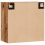 Wandregal aus gealtertem Ingenieurholz 60x31x60 cm von , Schließfächer und Lagerschränke - Ref: Foro24-857069, Preis: 53,60 €...
