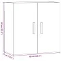 Armario pared madera ingeniería envejecida 60x31x60 cm by , Lockers and storage cabinets - Ref: Foro24-857069, Price: 52,78 €...