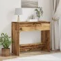 Konsole aus Holz, Holzwerkstoff in verwitterter Optik, 89x41x76,5 cm. von , Seitentische - Ref: Foro24-856774, Preis: 69,28 €...