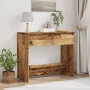 Mesa consola madera ingeniería madera envejecida 89x41x76,5 cm de , Mesas auxiliares - Ref: Foro24-856774, Precio: 72,85 €, D...