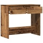 Mesa consola madera ingeniería madera envejecida 89x41x76,5 cm de , Mesas auxiliares - Ref: Foro24-856774, Precio: 72,85 €, D...