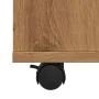 Armario con ruedas madera ingeniería roble artesanal 60x53x72cm by , Lockers and storage cabinets - Ref: Foro24-856659, Price...