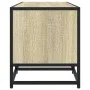 Mueble TV metal y madera ingeniería roble Sonoma 100x35x41 cm by , TV Furniture - Ref: Foro24-848835, Price: 62,88 €, Discoun...