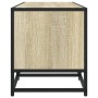 TV-Möbel aus Metall und Ingenieurholz in Sonoma-Eiche, 100x35x41 cm. von , TV-Möbel - Ref: Foro24-848835, Preis: 63,45 €, Rab...