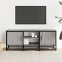 TV-Möbel aus Metall und Holz in Grau Sonoma, 100x35x41 cm. von , TV-Möbel - Ref: Foro24-848837, Preis: 66,77 €, Rabatt: %