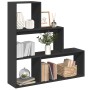 Librería divisora 3 niveles madera negro 123x29x123 cm by , Bookcases and shelves - Ref: Foro24-857986, Price: 66,85 €, Disco...