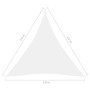 Toldo de vela triangular de tela oxford blanco 3,6x3,6x3,6 m