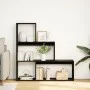 Librería divisora 3 niveles madera negro 123x29x123 cm by , Bookcases and shelves - Ref: Foro24-857986, Price: 66,09 €, Disco...