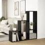 Librería divisora 3 niveles madera negro 123x29x123 cm by , Bookcases and shelves - Ref: Foro24-857986, Price: 66,09 €, Disco...