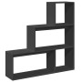 Librería divisora 3 niveles madera negro 123x29x123 cm by , Bookcases and shelves - Ref: Foro24-857986, Price: 66,85 €, Disco...
