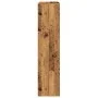 Librería divisora 3 niveles madera envejecida 123x29x123 cm by , Bookcases and shelves - Ref: Foro24-857992, Price: 71,22 €, ...