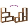 Bücherregal mit 3 Ebenen aus gealtertem Holz 123x29x123 cm. von , Bücherregale und Regale - Ref: Foro24-857992, Preis: 72,99 ...