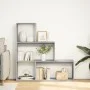 Librería divisora 3 niveles madera gris Sonoma 123x29x123 cm by , Bookcases and shelves - Ref: Foro24-857990, Price: 60,40 €,...