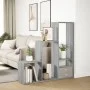 Librería divisora 3 niveles madera gris Sonoma 123x29x123 cm by , Bookcases and shelves - Ref: Foro24-857990, Price: 60,40 €,...