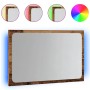 Espejo de baño con luz LED madera envejecida 60x8,5x38 cm by , bathroom vanities - Ref: Foro24-856265, Price: 43,26 €, Discou...
