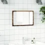 Espejo de baño con luz LED madera envejecida 60x8,5x38 cm by , bathroom vanities - Ref: Foro24-856265, Price: 42,69 €, Discou...